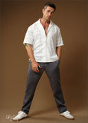 Textured Comfort Trouser - 041025