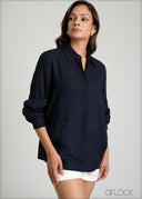 Long Sleeve Collared Shirt - 100425I