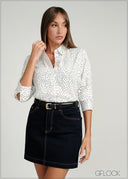 Regular Collar Basic Top - 160226