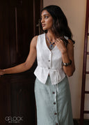 Arc Linen Skirt - 210926