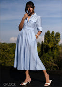 Stripe Shirt Dress - 171025