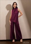 High Waisted Wide Leg Pant - 140325