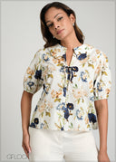 Platter Collared Blouse - 100425I