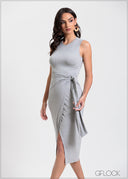 Sleeveless Wrap Dress - 310325