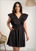 Frill Detail Mini Dress - 060625