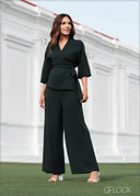 High Waisted Straight Leg Flare Pant - 180823