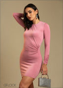 Long Sleeve Mini Dress - 240925