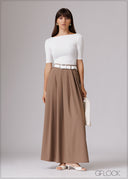 Pleated Maxi Skirt - 270426
