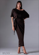 Cold Shoulder Dress - 211225C