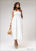 Pleated Midi Dress - 310725