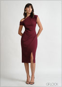 One Shoulder Midi Dress - 270426