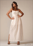 Strappy Cutlawn Dress - 190326