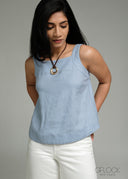 Tie-Back Linen Top - 271026