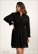 Long Sleeve Mini Dress - 060226