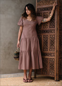 Puff Sleeve Dress - 131025