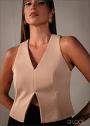 Halter Neck Sleeveless Top - 160326