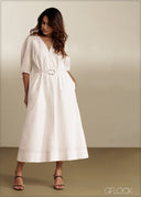 V-Neck Dress - 290526C