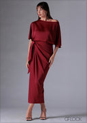 Cold Shoulder Dress - 211225C