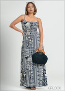 Bustier Detailed Midi Dress - 090725