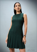 Pintuck Pleated Dress - 010825
