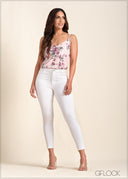 Printed Cami Top - 221123