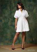 Pleated Detail Mini Dress - 171225