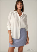 Striped Mini Skirt - 090326