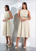 Sleeveless Midi Dress - 011225