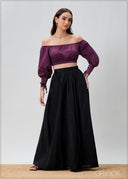 Cuff Detailed Off Shoulder Top - 070425