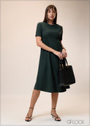 Dress With Ruched Waist - 241025