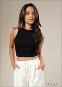 Sleeveless Crop Top - 100925