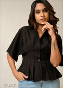 Waist Detailed Top - 300326