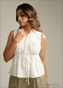 Front Tie Detailed Top - 190925