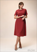 Dress With Ruched Waist - 241025