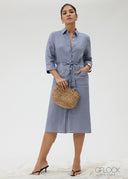 Rainline Linen Shirt Dress - 171026