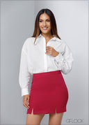 Split Detail Mini Skirt - 120623