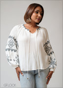 Embroidery Top - 230625