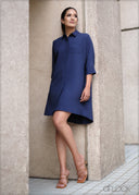 Short Sleeve Shirt Dress - 260723