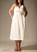 Button Down Dress - 160126