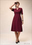 V-Neck Dress - 241025