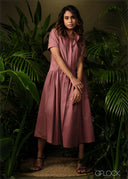 Gathered Midi Dress - 210326