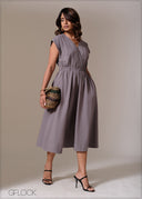 Shoulder Detailed Dress - 241125