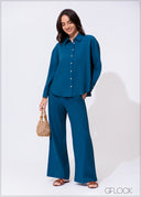Wide Leg Pant - 300425