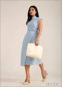 Tie-Up Midi Dress - 261026