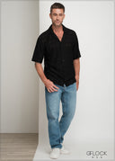 Revere Collar Lace Shirt - 160725