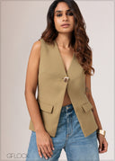 Sleeveless Waistcoat - 190126