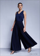 Pleated Flare Pant - 100425