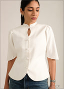 Puffed Sleeves Top - 261026