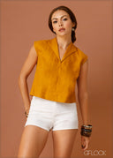 V-Neck Sleeveless Top - 021023