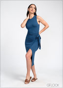 Sleeveless Wrap Dress - 310325